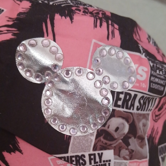 Disney Parks News Mickey Mouse Pink and Black Hat - Picture 6 of 7